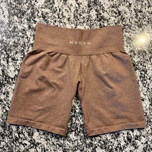 NVGTN- Cocoa Pro Shorts- NWOT